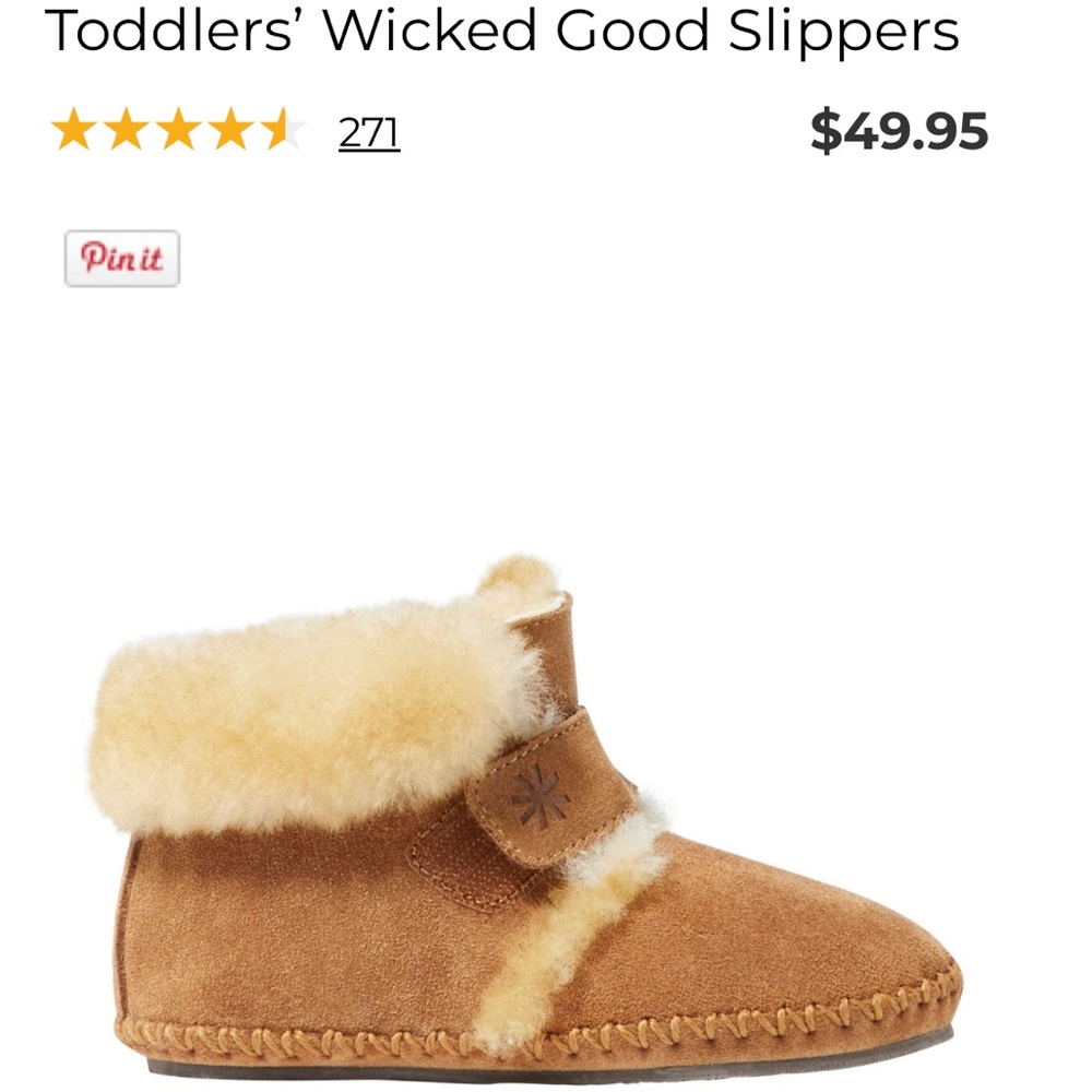 L.L. Bean Toddler’s Wicked Good Slippers